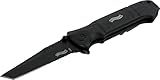 Walther Klappmesser BTTK, 440C Stahl Springmesser mit Glasbrecher, Taschenmesser inkl. Etuie, ideal für Outdoor und Notfälle