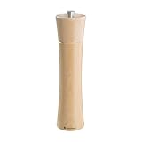 Zassenhaus Pfeffermühle Holz FRANKFURT , Buche natur , mit stufenlos verstellbarem Keramikmahlwerk , befüllte Gewürzmühle , Ø 5,5 × 24 cm