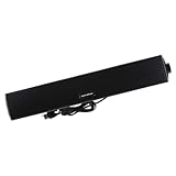 Veemoon Kabelgebundener -Lautsprecher Tragbarer drahtloser Sprecher Laptop-Lautsprecher Gaming-Soundbar Lautsprecher für Computer kleine Soundbar Computer-Lautsprecher Plastik