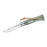Opinel O002203 No.6, moosgrün TRADICIÓN COLORAMA, Silber