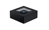 Logitech Kabelloser Bluetooth Audio-Empfänger, Multipoint Bluetooth, 3.5 mm & Cinch-Eingang, Pairing-Taste, 15 m Reichweite, EU Stecker, PC/Mac/Tablet/Handy/AV-Receiver/Stereoanlage - Schwarz