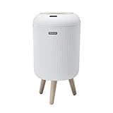 sapisecret Smart Mülleimer mit Sensor, Weiß, 10L, für Küche und Badezimmer, klein Geruchsdichter Trash Can Automatisch, Ideal als Bad Mülleimer, mülleimer elektrisch, Mülleimer Badezimmer mit Deckel