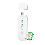 EIOTCLUB 4G LTE USB-Dongle mit WiFi 6 – Mobiler Hotspot für Laptop/PC/Tablet/Telefon, Plug & Play-Internet-Stick mit kostenloser SIM-Karte, Reise-WLAN-Modem