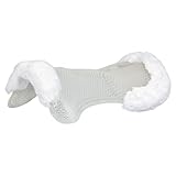 Acaval Salvagarrese Gel-Pad für hinten, aus Gel-Beschichtung, Eco-Lana, Pferdeaufsatz, Klar/Weiß, 1
