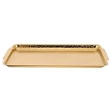 Hemobllo BBQ verdickte Grillpfanne Grillteller Grillpfanne für Herdplatte Herdgrill für Gasherd Koreanische grillpfanne gusseiserner Kessel BBQ PAN Rostfreier Stahl Golden
