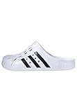 adidas Unisex Adilette Clogs RUTSCHEN, Cloud White/Core Black/Cloud White, 42 EU