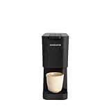 CREATE THERA STUDIO Espresso-Kaffeemaschine und gemahlener Kaffee, Schwarz, Touch-Bedienfeld, 19 bar, programmierbar, 3 austauschbare Adapter, Antivibrationssystem, 1450 W