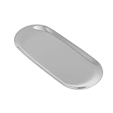 CLISPEED 1Stück Ovaler Speicherhalter Tray Für Kleine Gegenstände Schmuck Und Kosmetik Silberner Organizer Für Dressing Bad Und Büro Hochwertiges Dekotablett