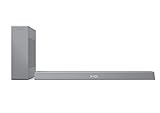 Philips B8505/10 Soundbar mit Subwoofer kabellos (2.1 Kanäle, Bluetooth, 240 W, Dolby Atmos, HDMI eARC, DTS Play-Fi Kompatibel, Verbindung Sprachassistenten, Flaches Profil) Silber