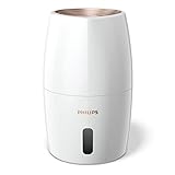 Philips 2000 Series Luftbefeuchter, Befeuchtet Räume bis zu 32 m², 200 ml/h Befeuchtungsrate, Bis zu 99% weniger Bakterien, Automatische Feuchtigkeitseinstellungen, HU2716/10