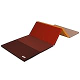 ALPIDEX Turnmatte klappbare Weichbodenmatte 185 x 78 x 3,2 cm Gymnastikmatte Sportmatte für zuhause Kinder Erwachsene, Farbe:rot