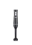 SEVERIN Stabmixer zum Pürieren und Zerkleinern, leistungsstarker Mixstab mit Turbostufe, abnehmbarer Pürierstab und ergonomisches Design, 170 W, schwarz / grau, SM 3770