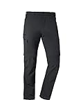 Schöffel Herren Pants Koper1 Zip Off, flexible Herren Hose mit Zip-Off Funktion, schnell trocknende und kühlende Wanderhose aus 4-Wege-Stretch, asphalt, 52