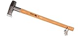 Bison 1879 Spalthammer mit Stielschutzhülse 3000g, 850 mm I Spaltaxt für Holz mit handgeschmiedetem Axtkopf I 3-Fach Sicherheitsverkeilung & Bruchstabiler Stiel