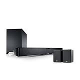 Teufel CINEBAR PRO Surround 4.1 Set - Soundbar mit Kabellosen aktives Rear-Speakers, Kabelloser Subwoofer, WLAN, Dolby Audio, Bluetooth, HDMI ARC CEC, 4K, Google Chromecast Built-in - schwarz