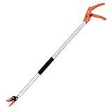 Gartenschere mit großer Reichweite, Gartenwerkzeug Astscheren - 100cm Teleskop Obstpflücker, Hochentaster zum Baumschneiden, Bypass-Astschere mit kurzer Reichweite, Gartenschere mit langem Griff
