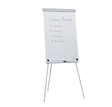 FRANKEN Flipchart, Beschreibbar, Magnetisch, Dreibeinstativ, 68 x 105 cm, Höhenverstellbar, inkl. Papierhalterung und Stifteablage, X-tra!Line Standard, EL-FC20