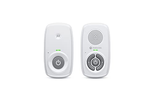 Motorola Nursery AM21/MBP21 Babyphone Audio - Digitales Babyfon mit DECT-Technologie zur Audio-Überwachung - 300 Meter Reichweite - Mikrofon mit hoher Empfindlichkeit, 1 Stück (1er Pack) – Weiß