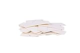 DECKLINE Abstandshalter Kunststoff - 100 Stück - 34 x 100 x 1 mm - Set - Distanzklötze für Fußböden, Fenstern, Türen - Verglasungsklötze - Unterlegplatten - Fensterklötze