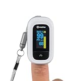 med100 Pulsoximeter oximeter pulse oximeter finger sauerstoff (Grau/Weiß, Ermittlung der Herzfrequenz und arteriellen Sauerstoffsättigung)| 1er Pack