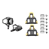 SHIMANO Unisex – Erwachsene PD-RS500 Rennradpedal, SPD-SL, schwarz & SM-SH11 SPD SL Cleats Schuhplatten Gelb