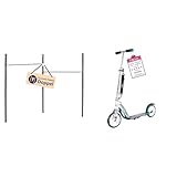 HUDORA Turnreck Fabian Standard/Pro - einfache/doppelte Turnstange & Roller für Erwachsene – Klappbarer Erwachsenen-Roller, höhenverstellbar, HUDORA BigWheel 205 Scooter - Stabiler Aluminium-Roller