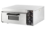 GastroHero Pizzaofen 35 cm I Elektrischer Pizzaofen mit Keramikboden I Pizza Maker für 1 Pizza Ø 35 cm I Pizza Ofen Elektro für Gastronomie