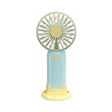 ZEPFJHE USB-Ventilator, wiederaufladbar, leicht, Handventilator, Taschenventilator, Handventilator für Reisen, USB-Ladeventilator