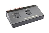 Good Connections Lautsprecher Umschaltbox / Switch zum Anschluss von 2 Paaren - Metallgehäuse - schwarz