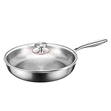 Generisch Titanium Hämmerte Pan Pro, Titanium Hämmerte Pfanne, Kochbratpfanne, multifunktionales Design, Deckel, inklusive 1,02 Zoll, für kommerzielle Küche, Küche und Campinggebrauch