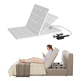 Lattenrost Zubehör, Elektrisch Verstellbare Rückenlehne für alle Betten/Boxspringbetten/Pflegebett/Matratzen, Lattenrost Add-On mit Fernbedienung, 4–60 Grad Winkeleinstellung, 150 kg Tragkraft