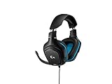 Logitech G432 Wired Gaming Headset 7.1 Surround Sound, DTS Headphone: X PC/Mac/Xbox One / PS4 / Nintendo Switch, Black (Generalüberholt)