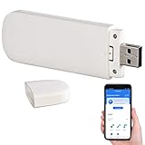 simvalley MOBILE LTE Stick: 4G/LTE-Surfstick, bis 150 Mbit/s, für bis zu 8 Nutzer, App-Verwaltung (LTE-Stick mit SIM-Karte, WLAN Stick, Mobiles Internet)