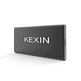 KEXIN Extreme SSD 500GB Portable SSD USB 3.1 USB C SSD 500 GB High Speed External SSD Aluminium Schwarz
