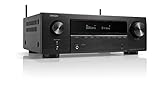 Denon AVR-X1700H 7.2-Kanal AV-Receiver, Hifi Verstärker mit Dolby Atmos, DTS:X, 6 HDMI Eingänge und 1 Ausgang, 8K HDMI, Bluetooth, WLAN, AirPlay 2, HEOS Multiroom, Alexa kompatibel, Schwarz