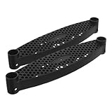 Toyvian 2 Stück Leiterpolster für -Etagenbett Kunststoff Leiter Pads Sicherheits Zubehör für Trampolin RV Bett Zubehör Bootsleiter Stufenpolster für Etagenbetten Plastik Black