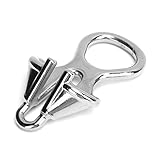 Akozon Ankerkettenschloss Seilfestmacher Beschläge 316 Edelstahl Ankerkettenstopper Seilfestmacher Hardware Marine Hardware Bootszubehör für 0,24-0,31 Zoll Kette
