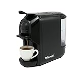 DIGIQUEST 3in1 Kaffeemaschine COFFY BLACK kompatibel mit Nespresso® Kapseln und Nescafé® Dolce Gusto® | kurzer und langer Kaffee | Leistung 1450 W | 0,6 Liter | 19 Bar