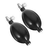Cabilock 2Stücke Manuelle Blutdrucklampe Latex Blase Mit Aluminiumventilen Für Präzise Messungen Für Heimgebrauch Medizinische Einrichtungen Leicht Kompakt