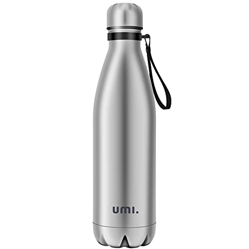Amazon Brand - Umi Trinkflasche Edelstahl 750 ml, BPA-frei Wiederverwendbare Thermosflasche, Auslaufsichere Doppelwandige Vakuum Isolierflasche für Arbeit, Schule, Sport, Outdoor