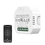 Wlan Rolladenschalter Modul mit Prozentfunktion, 2.4GHz Alexa Smart Rolladensteuerung, APP Steuerung, Zeitschaltuhr für Rolladenmotor Jalousien Kompatibel mit Google Home Smart Life Tuya App (1)