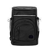 ZNTIHZ Kühltasche Outdoor Camping Kühlschrank Tasche 30L Hohe-Kapazität EIS Bier Getränke Isolierte Kühler Rucksack Lebensmittel Picknick Taschen Für Camping, Picknick(Black)