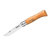 Opinel N° 8 STAHL HOCH CARBON MESSER, Hartholz Braun
