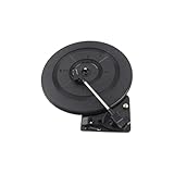 Tragbarer Plattenspieler 28 cm Durchmesser mit Tonabnehmer verstellbarem Gegengewicht integrierter Vorverstärker für 33 45 78 U/min Schallplatten