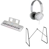 Yamaha Tragbares Yamaha-Keyboard EZ-310 für Anfänger im Paket mit HPH-100-Kopfhörern, L-2C-Keyboardständer