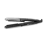 BaByliss Steam Shine Styler, 2-in-1 Dampfglätteisen, für müheloses Glätten oder leichte Locken, ST496E, Schwarz