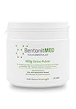 Bentonit MED Pulver 400g, 100% Bentonit-Montmorillonit zur Bindung von Schadstoffen, Laboranalyse für jede Charge, sicheres Naturprodukt, Vulkanmineralien, von Experten empfohlen