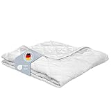 XDREAM Pure Sommerdecke | sehr dünne und ultraleichte Bettdecke | waschbar 60 Grad | Allergiker geeignet | 100% Mikrofaser | Öko-Tex Zertifiziert | 135 x 200 cm