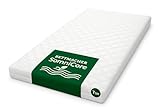 Bettmacher SomniCore Topper 180x200 cm weich, 7 cm Höhe, 7-Zonen-Wellenkern, Abnehmbarer Bezug, 60° waschbar, Oeko-TEX® 100