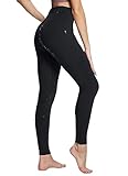 baleaf Damen Winter-Reithose Fleece-Reithose Vollbesatz Reithose Reißverschluss-Taschen Leggings Schwarz XL